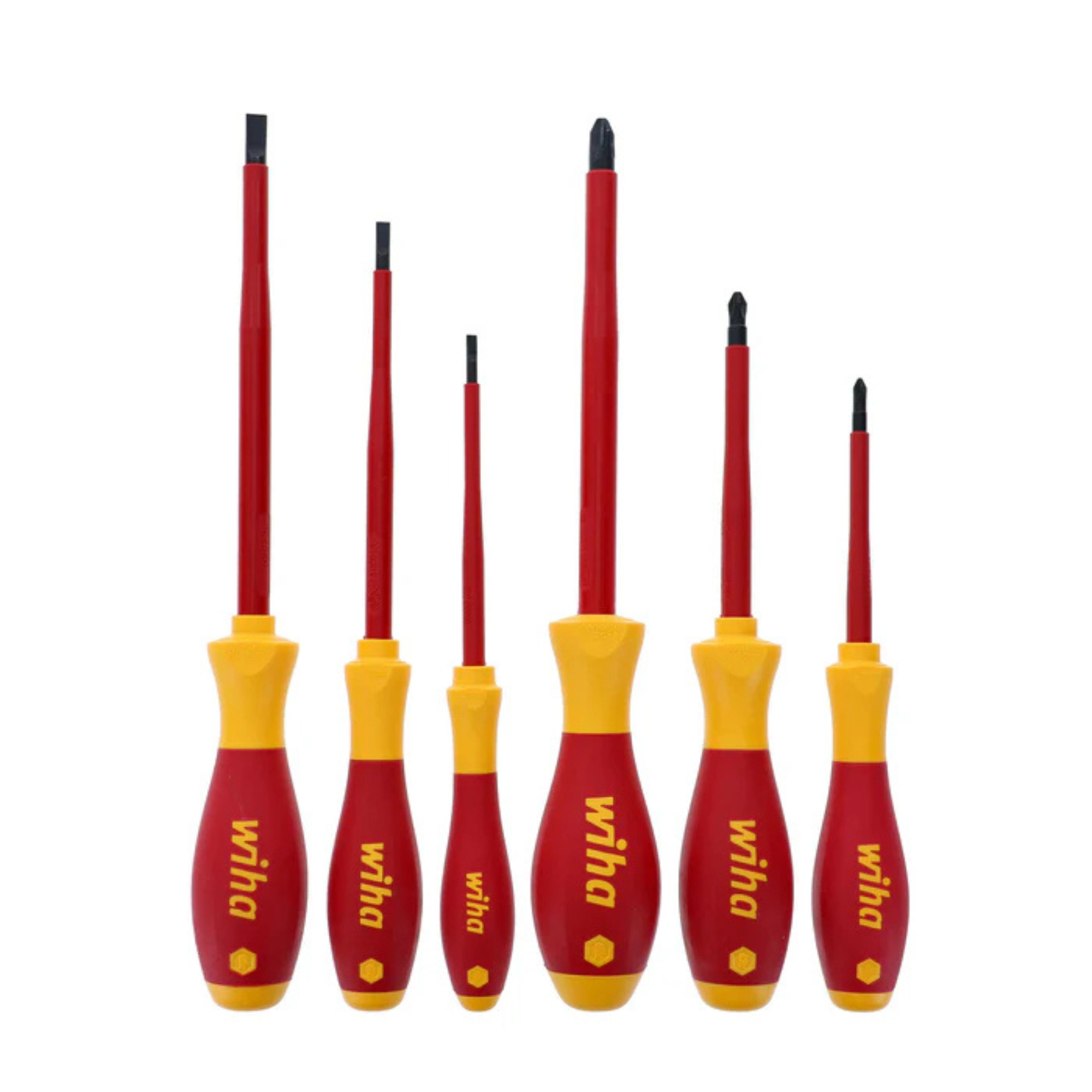 WiHa 6 Piece Insulated SoftFinish Screwdriver Set from GME Supply